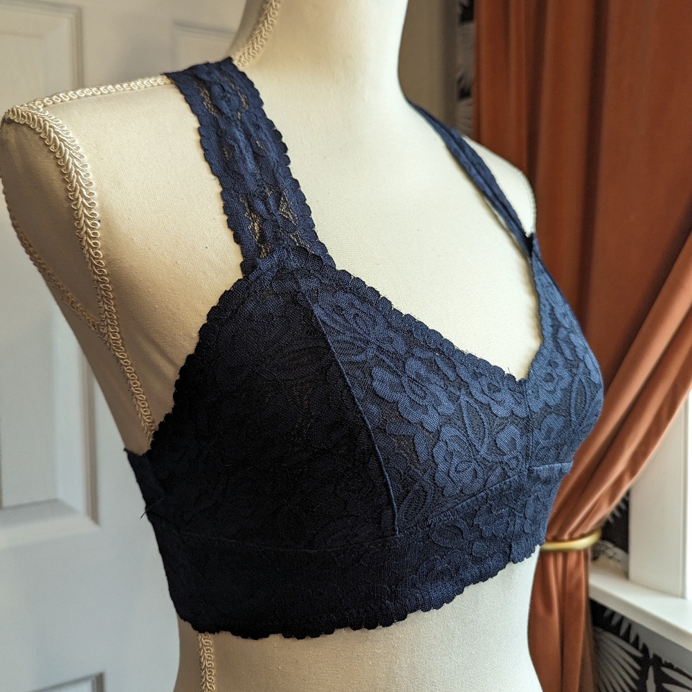 NWT Free People navy bralette - Picture 4 of 7